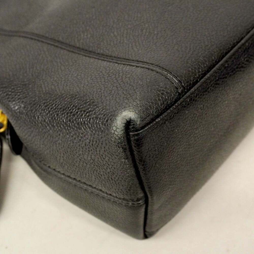 CHANEL Black Caviar Leather Tote Bag - Picture 7 of 12